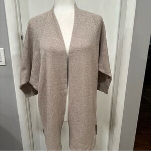 Women's Beige Open-Front Sweater by J Jill Size S